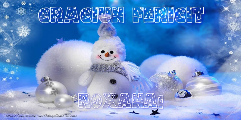 Felicitari de Craciun - ⛄ Om De Zapada & Peisaje De Iarna | Craciun fericit Roxana!