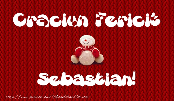 Felicitari de Craciun - ⛄ Om De Zapada | Craciun Fericit Sebastian!