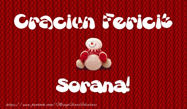 Felicitari de Craciun - Craciun Fericit Sorana!