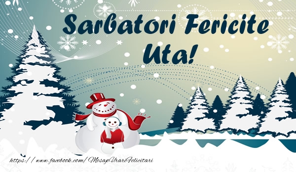 Felicitari de Craciun - ⛄ Brazi & Om De Zapada & Peisaje De Iarna | Sarbatori fericite Uta!