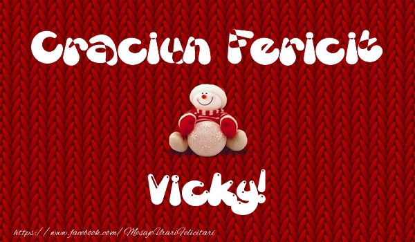 Felicitari de Craciun - ⛄ Om De Zapada | Craciun Fericit Vicky!