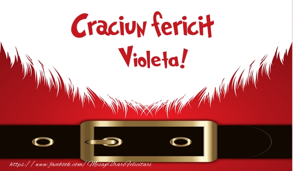 Felicitari de Craciun - Craciun Fericit Violeta!