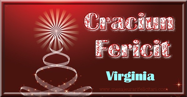 Felicitari de Craciun - Brazi | Craciun Fericit Virginia