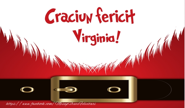 Felicitari de Craciun - Craciun Fericit Virginia!