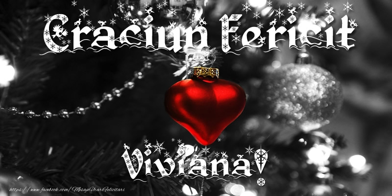 Felicitari de Craciun - Globuri | Craciun Fericit Viviana!