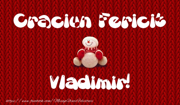 Felicitari de Craciun - ⛄ Om De Zapada | Craciun Fericit Vladimir!