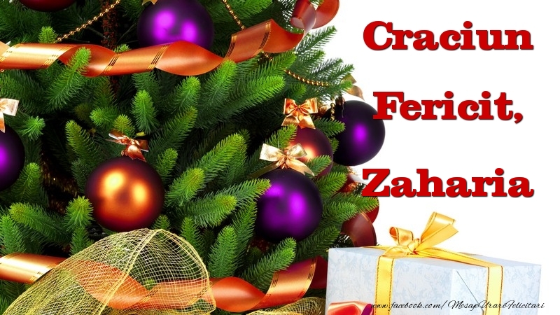 Felicitari de Craciun - Craciun Fericit, Zaharia