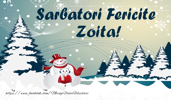 Felicitari de Craciun - ⛄ Brazi & Om De Zapada & Peisaje De Iarna | Sarbatori fericite Zoita!