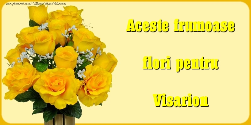 Felicitari Diverse - Trandafiri | Aceste frumoase flori pentru Visarion