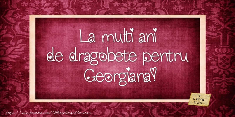 Felicitari de Dragobete - Flori | La multi ani de dragobete pentru Georgiana!