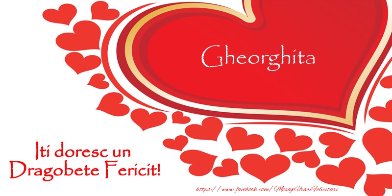 Felicitari de Dragobete - ❤️❤️❤️ Inimioare | Gheorghita iti doresc un Dragobete Fericit!