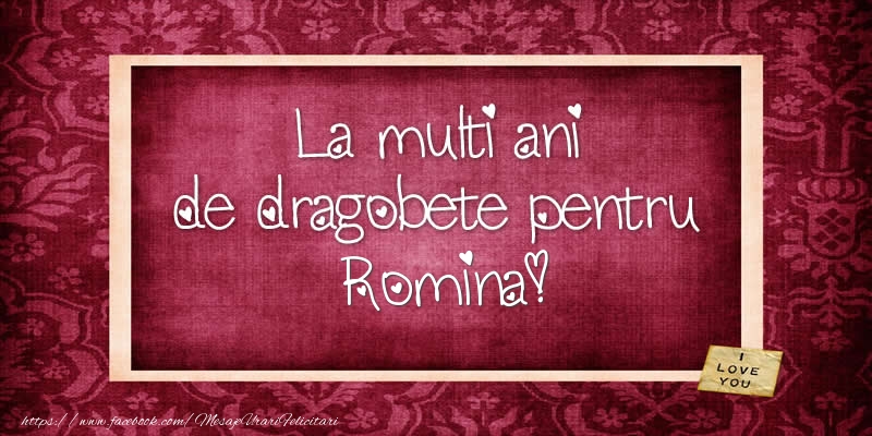 Felicitari de Dragobete - Flori | La multi ani de dragobete pentru Romina!