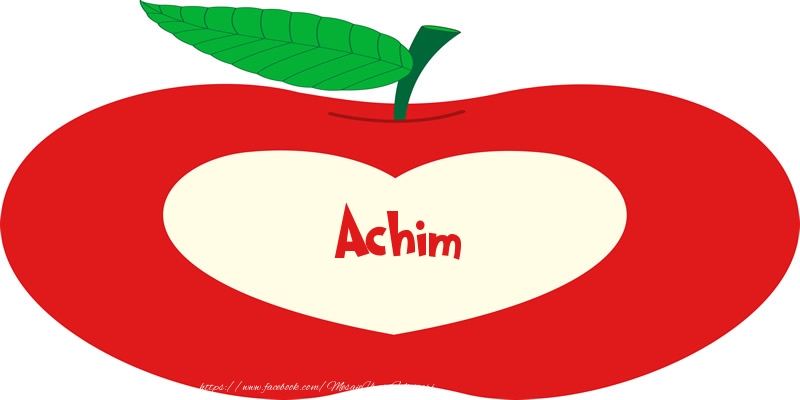 Felicitari de dragoste - O inima pentru Achim