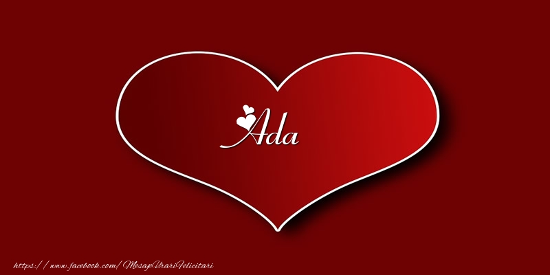 Felicitari de dragoste - Love Ada