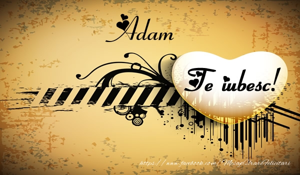 Felicitari de dragoste - Adam Te iubesc