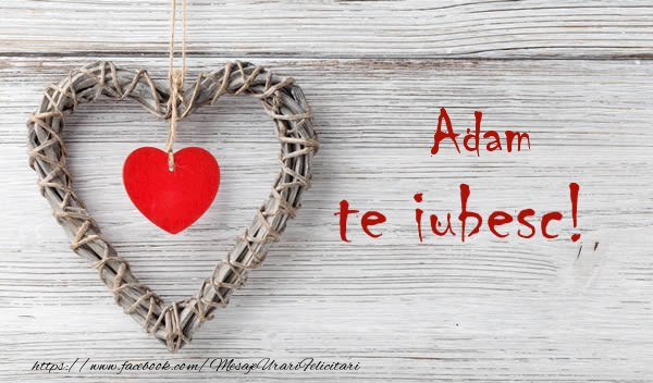 Felicitari de dragoste - Adam, Te iubesc