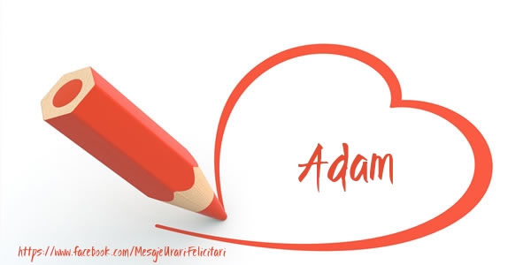 Felicitari de dragoste - Te iubesc Adam