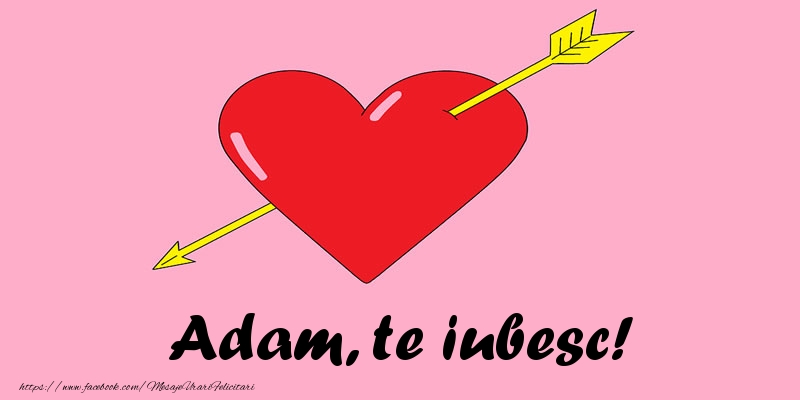 Felicitari de dragoste - Adam, te iubesc!