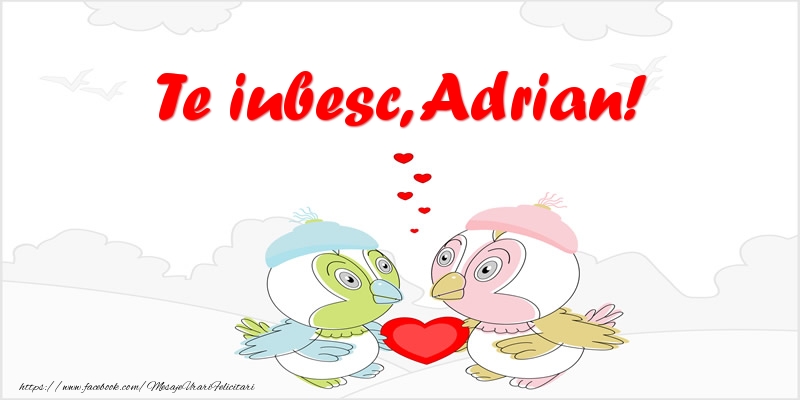 Felicitari de dragoste - Haioase | Te iubesc, Adrian!