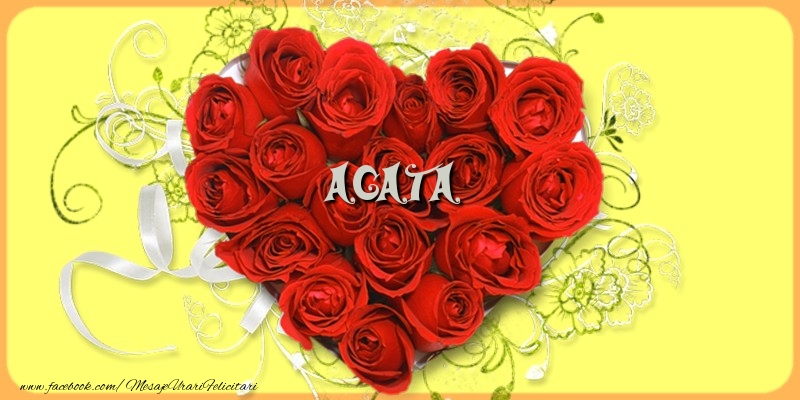 Felicitari de dragoste - ❤️❤️❤️ Inimioare & Trandafiri | Agata