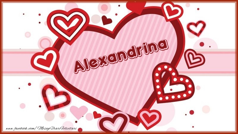 Felicitari de dragoste - Alexandrina