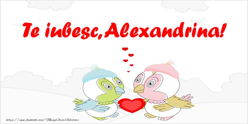 Felicitari de dragoste - Te iubesc, Alexandrina!