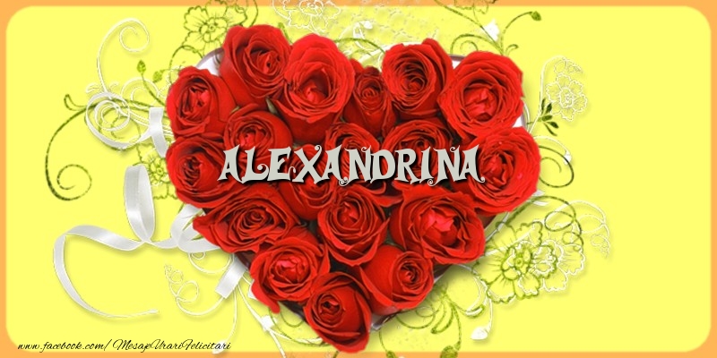 Felicitari de dragoste - Alexandrina