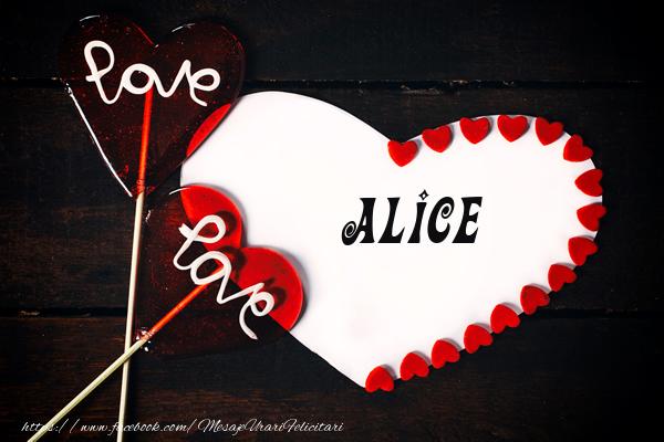 Felicitari de dragoste - I Love You | Love Alice