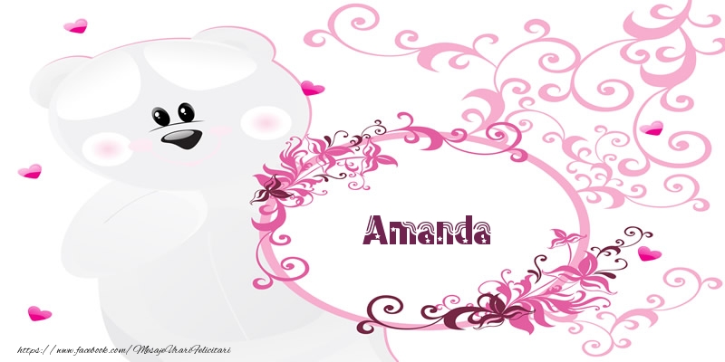 Felicitari de dragoste - Amanda Te iubesc!