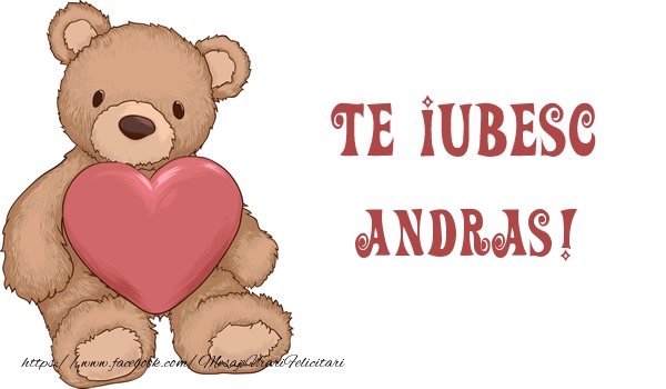 Felicitari de dragoste - Ursuleti | Te iubesc Andras!