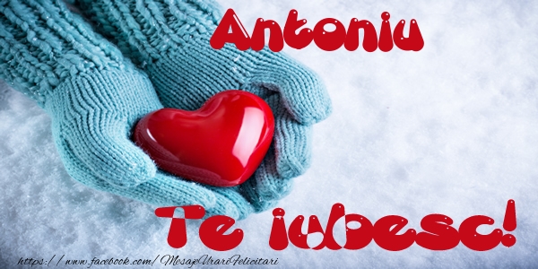 Felicitari de dragoste - Antoniu Te iubesc!