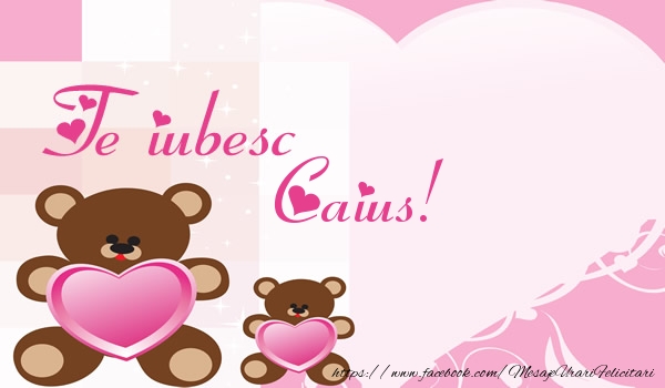 Felicitari de dragoste - Ursuleti | Te iubesc Caius!
