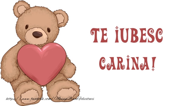 Felicitari de dragoste - Te iubesc Carina!
