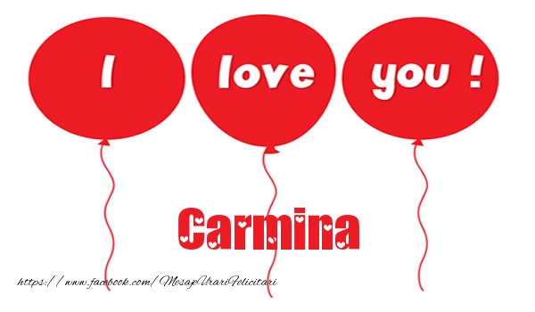 Felicitari de dragoste -  I love you Carmina