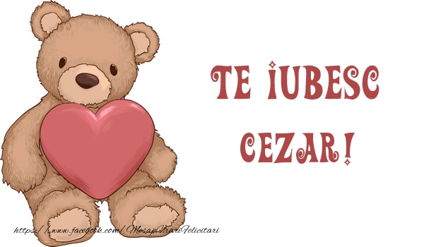Felicitari de dragoste - Ursuleti | Te iubesc Cezar!