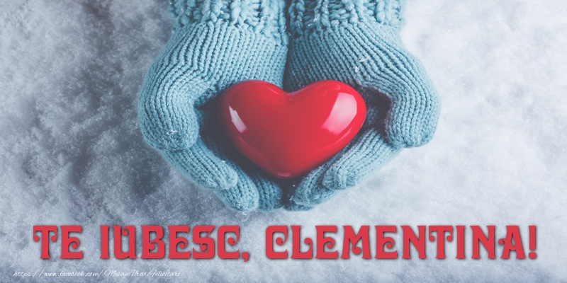 Felicitari de dragoste - TE IUBESC, Clementina!