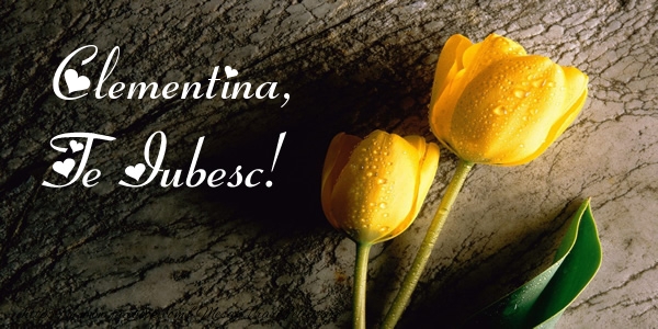 Felicitari de dragoste - Clementina, Te iubesc!