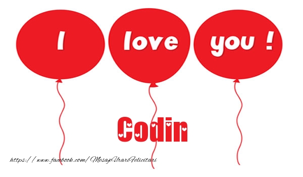 Felicitari de dragoste -  I love you Codin