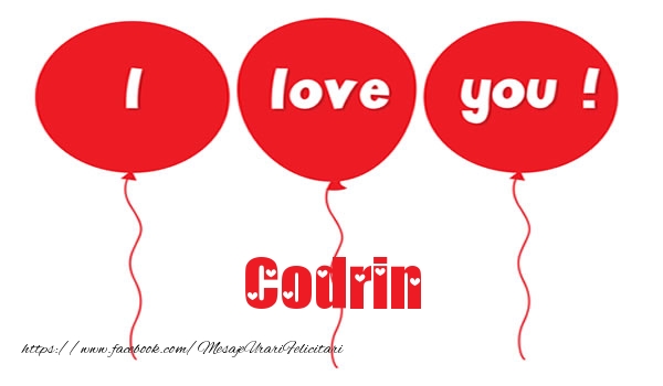 Felicitari de dragoste -  I love you Codrin