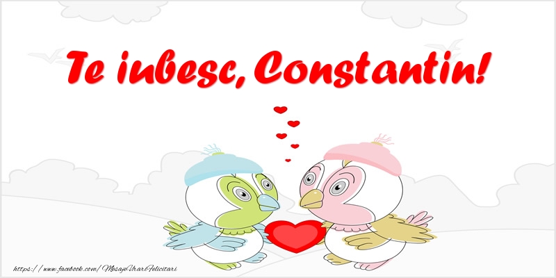 Felicitari de dragoste - Haioase | Te iubesc, Constantin!