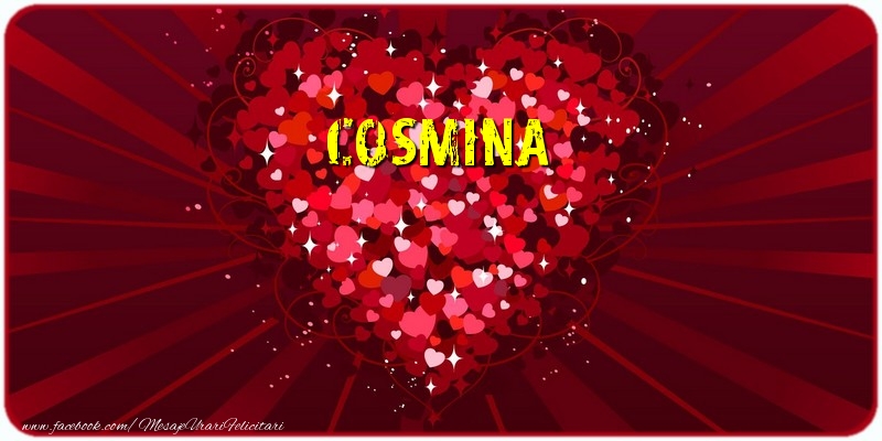 Felicitari de dragoste - Cosmina
