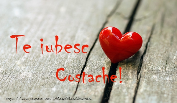 Felicitari de dragoste - Te iubesc Costache!
