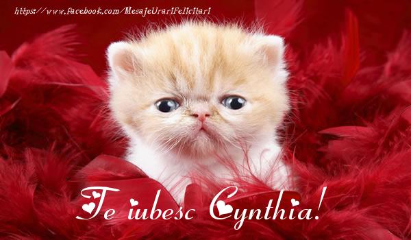 Felicitari de dragoste - Haioase | Te iubesc Cynthia!