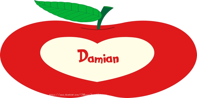 Felicitari de dragoste - O inima pentru Damian