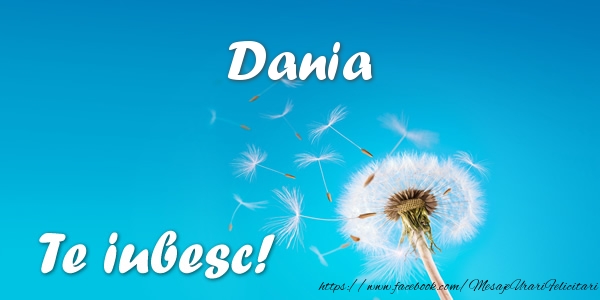 Felicitari de dragoste - Dania Te iubesc!