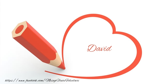 te iubesc david David