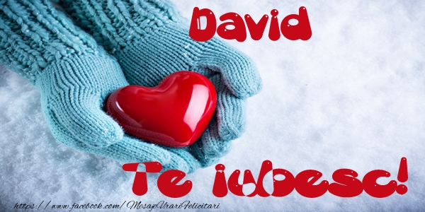 Felicitari de dragoste - ❤️❤️❤️ Inimioare | David Te iubesc!