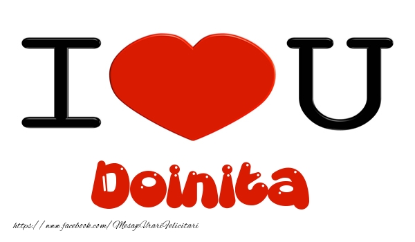 Felicitari de dragoste -  I love you Doinita