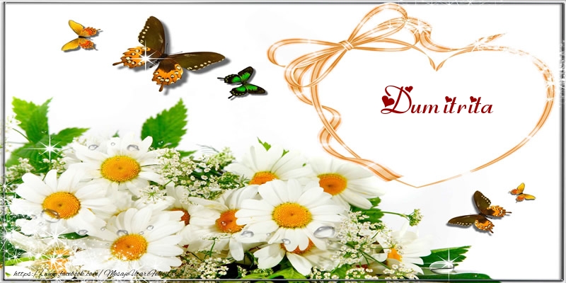 Felicitari de dragoste - Flori | I love you Dumitrita!