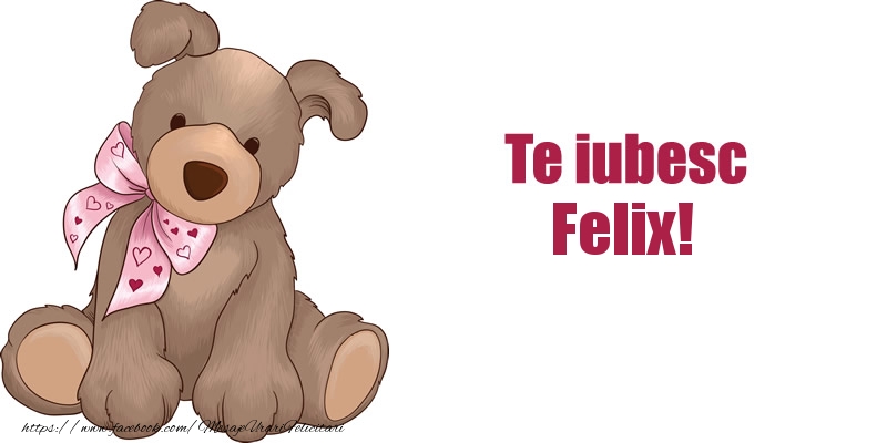 Felicitari de dragoste - Te iubesc Felix!